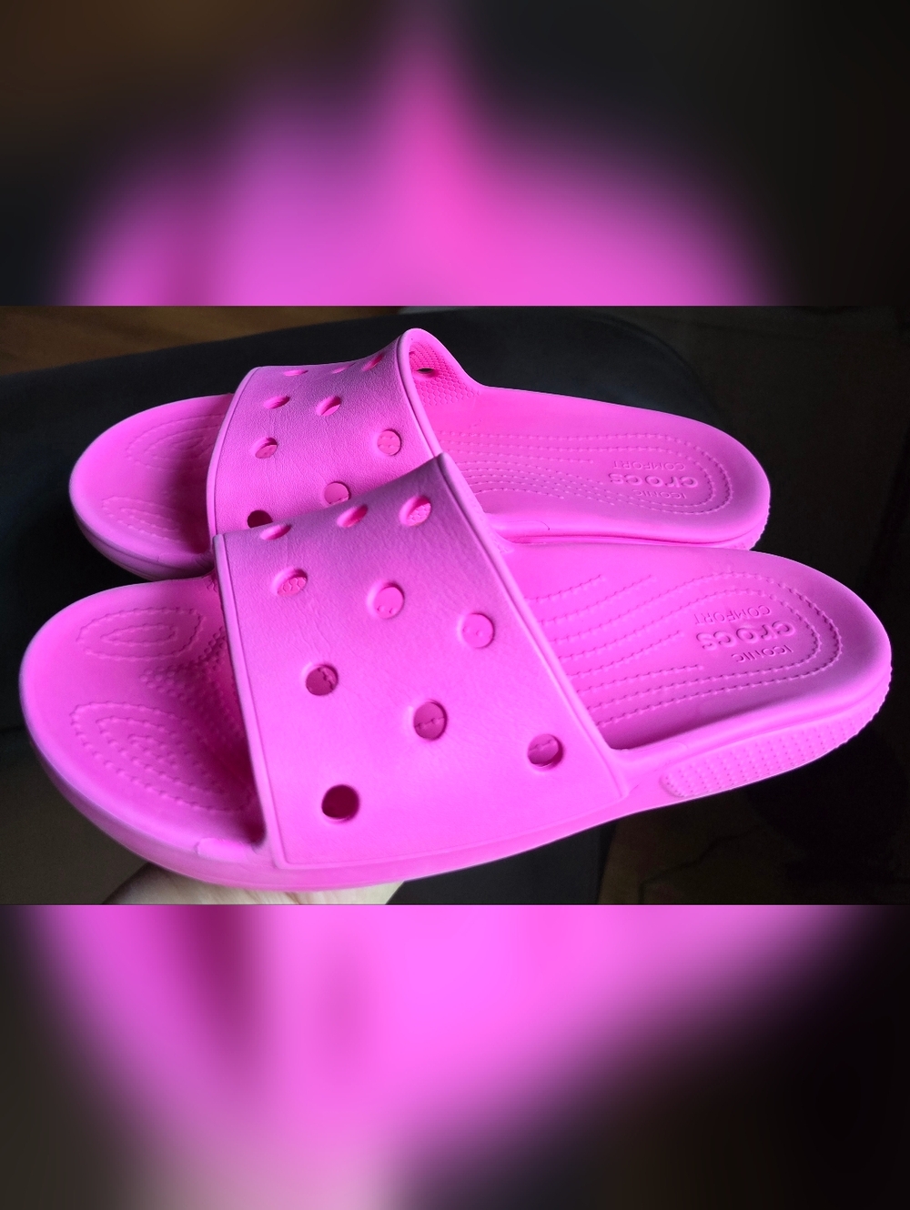 Unisex 6 Men's/8 Women's CROCS CLASSIC Pink  SLIDE V2